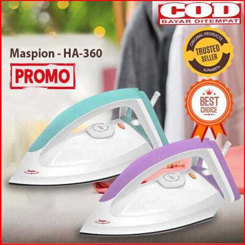 SETRIKA MASPION ANTI LENGKET - SETRIKA MASPION HA 360 - MASPION MEWAH