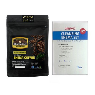 Jual Kopi Enema Medium Roasted Healthycaff Free Enema set onemed di ...