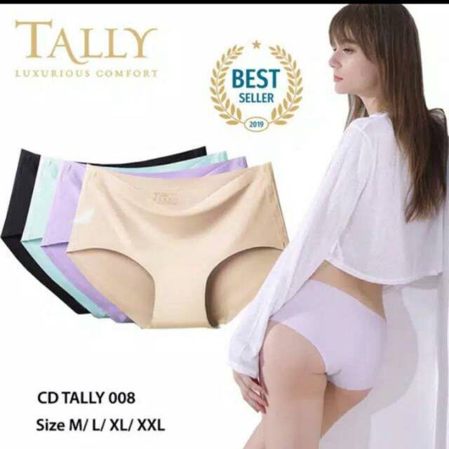 BEST SELLER ! CD Seamless Tally 008 Anti Jiplak Berbahan Nylon yang Lentur dan Adem serta Nyaman Dipakai Seharian - CD TANPA JAHITAN WANITA LEMBUT DAN HALUS -CELANA DALAM SEJUTA UMAT WANITA SEAMLESS- ARA98STORE