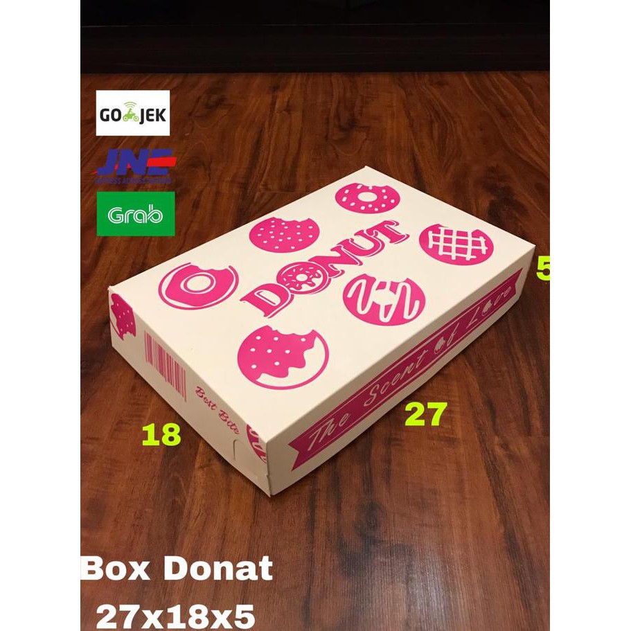 

Bungkus Donat 27x15x8 Kotak Donut Box Donat Dus Makanan Kemasan Kue