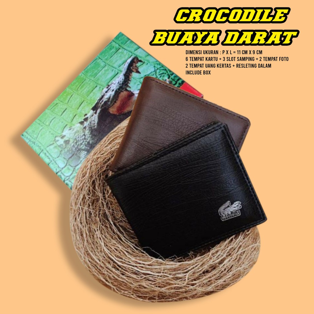 Dompet Crocodile Pria | Dompet Pendek Pria Crocodile | Dompet Crocodile Pendek Pria | Dompet LEVIS