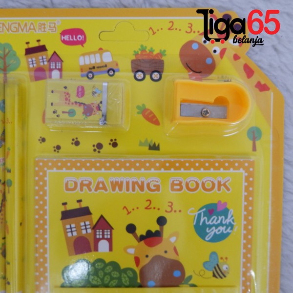

Hari Ini Stationary Set/Alat Tulis 4In1/Karakter Fancy/Stationary Set Sm8846 Promo