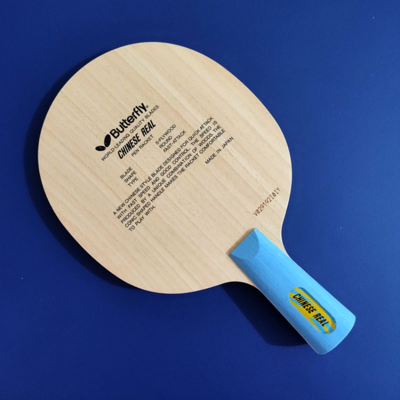 Butterfly Chinese Real CS Penhold Blade Bet Tenis Meja Pingpong