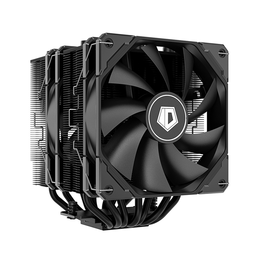 ID-COOLING SE-207-XT ADVANCED BLACK | Twin Tower 120mm CPU Cooler