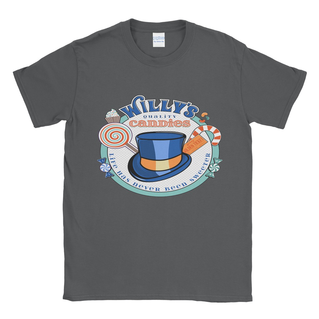 Baju Kaos Tshirt Charlie And Chocolate Factory Willy Wonka Candies