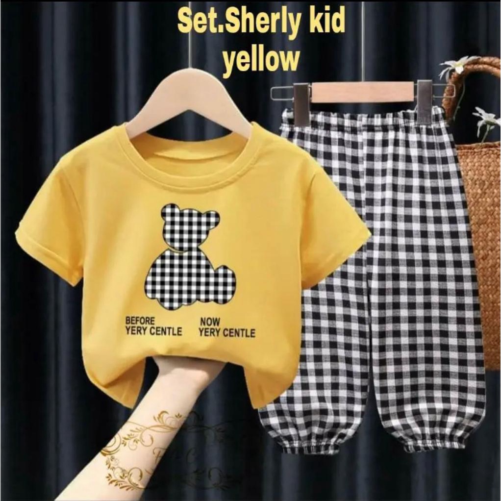 COD SETELAN ANAK BAJU ANAK PEREMPUAN UMUR 1-5 TAHUN/ SETELAN BEAR SHERLY / SETELAN SHERLY/SETELAN ANAK PEREMPUAN/BAJU ANAK PEREMPUAN/SETELAN KEKINIAN/SETELAN PEREMPUAN 1 - 5 TAHUN