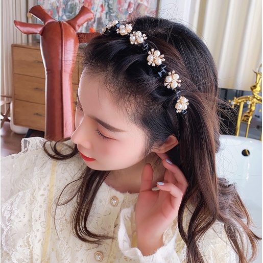 Bando Korea Perempuan Dewasa Motif Bunga Aksesoris Rambut motif Lucu Anak Perempuan Kualitas import AK107