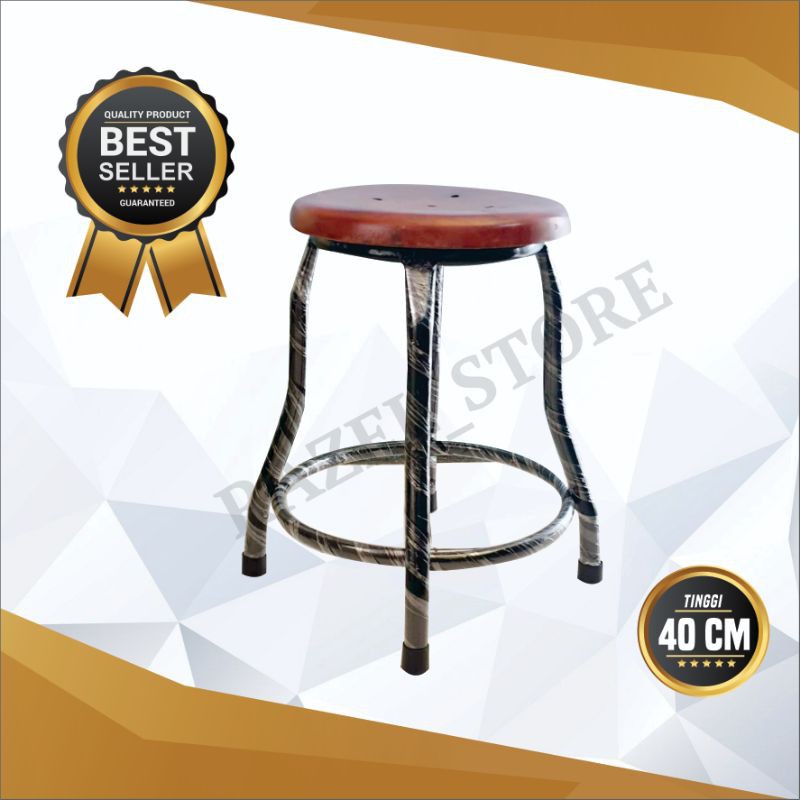 Kursi Baso Besi Bulat ( Tinggi 40Cm)