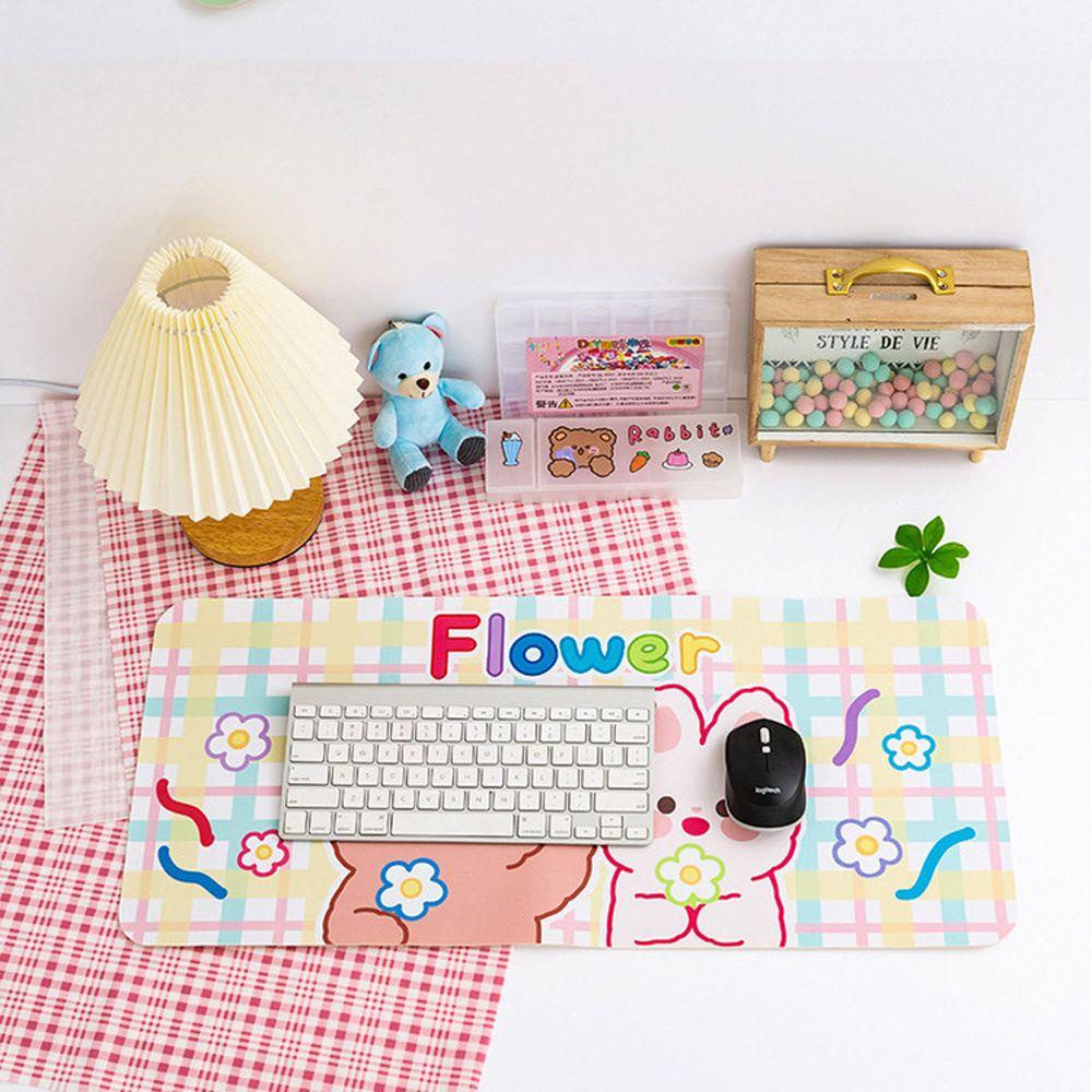 Agustinina Mouse Pad Lucu Kreativitas Aksesoris Komputer Perlengkapan Kantor Kartun Hewan Keyboard Pad Desk Pad