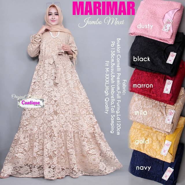 MARIMAR DRESS BRUKAT / JUMBO MAXY / BISA SERAGAM