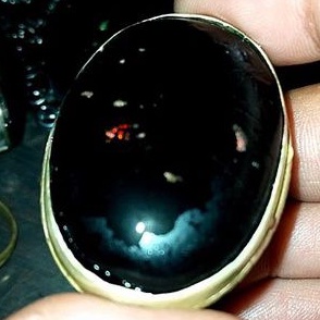 batu cincin black oval Banten