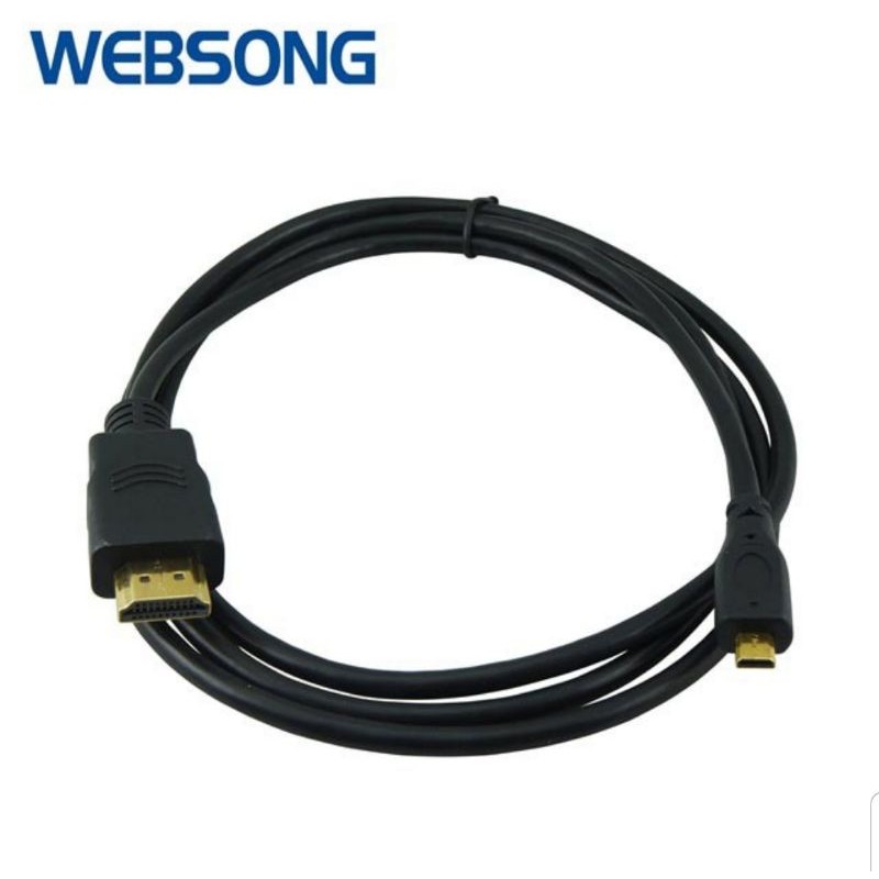 Kabel HDMI type A to HDMI Micro Type D 1.5M Full HD 1080P WEBSONG
