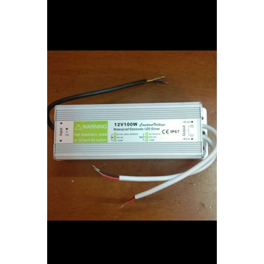power supply dc 12V 8A max 100wat input ac 90-250V ip67 waterproof
