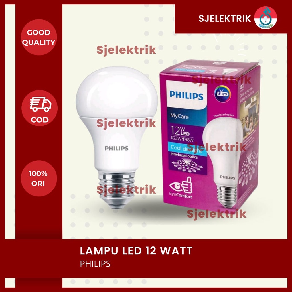 Lampu Led Philips 12watt / lampu philip led 12 watt / led bulb philip