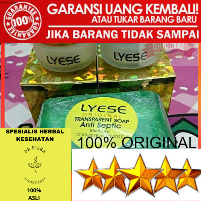 100% ORIGINAL OBAT KRIM SABUN JERAWAT PEMUTIH KULIT WAJAH CREAM CREAM LYESE ORIGINAL