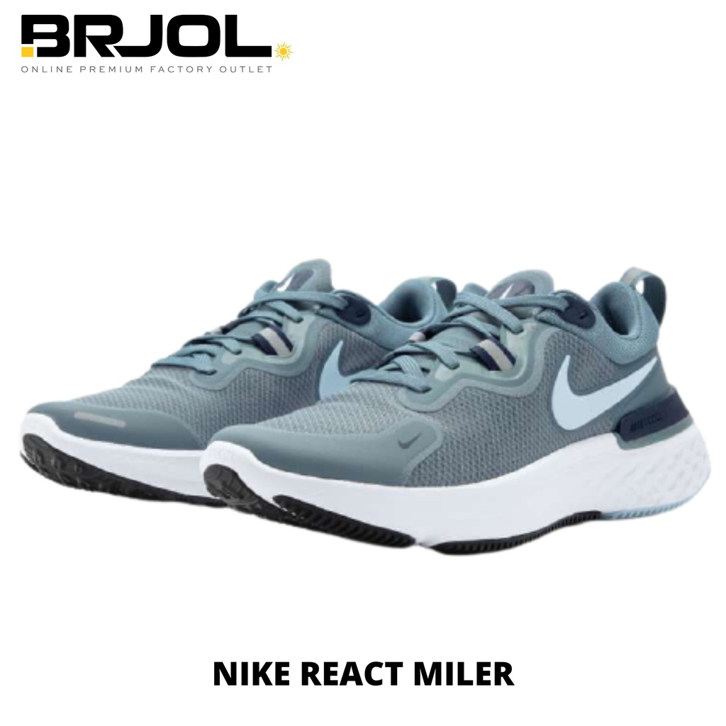 SEPATU LARI PRIA ORIGINAL NIKE REACT MILER CW1777007 LIGHT BLUE