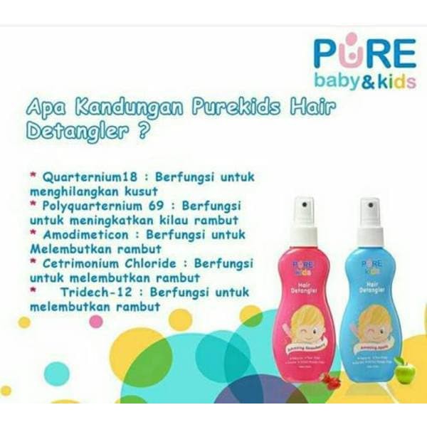 Pure Baby Hair Detangler 200ml Perawatan Rambut Bayi Anak