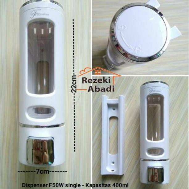 Dispenser Sabun Cair Single F50W /Tempat Sabun Cair N2V4