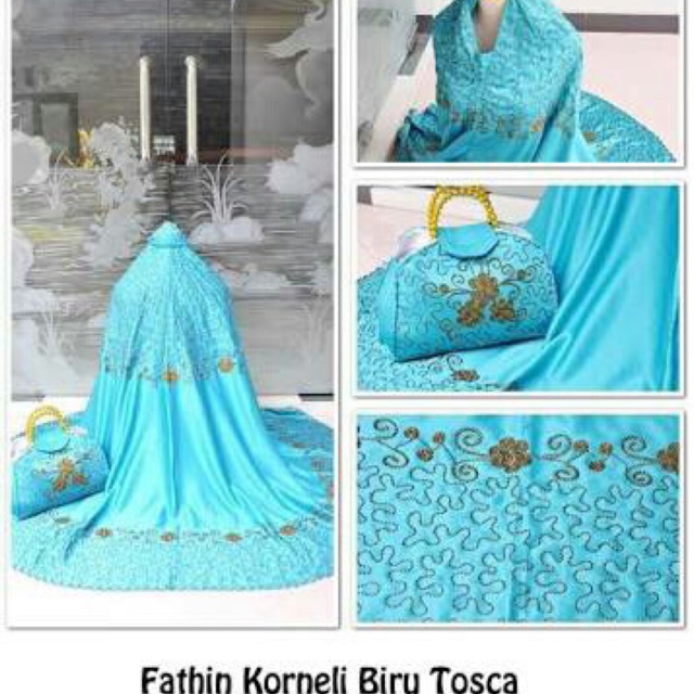 Mukena Fathin blue