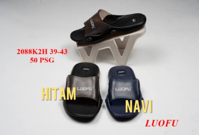 Sandal luofu 2088 k2p/h - sandal selop pria