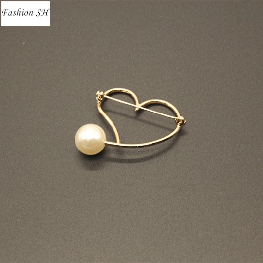 All-match fashionable pearl ring brooch     M40212