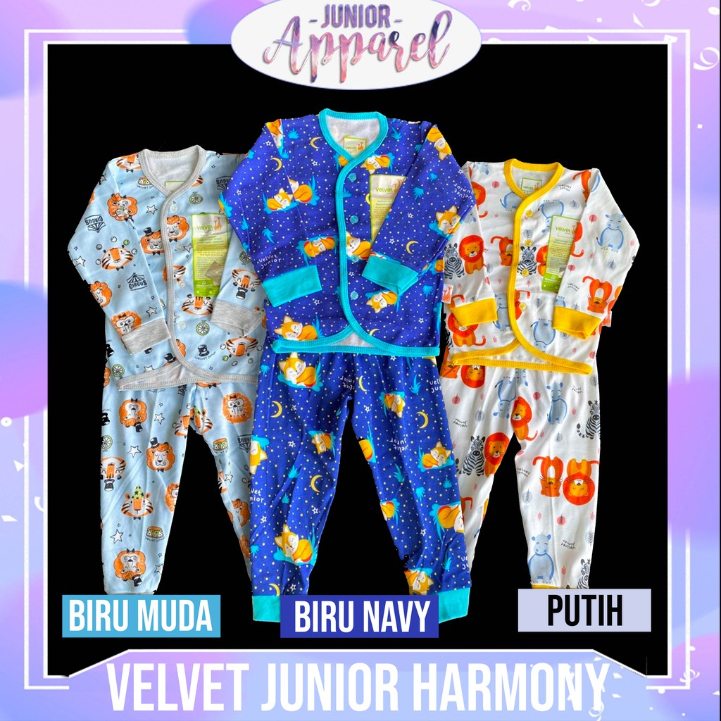  Velvet  Junior  Harmony Panjang Kancing Tengah Depan Setelan 