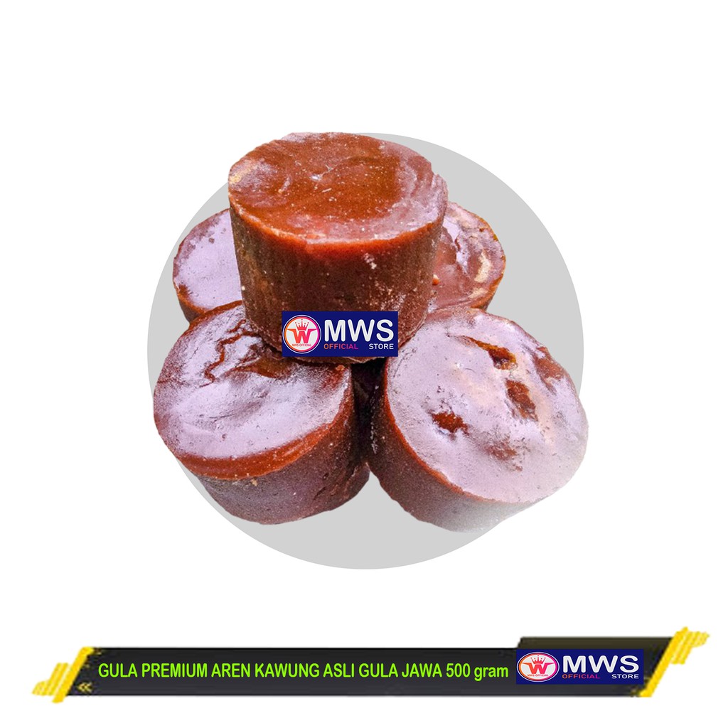 

GULA PREMIUM AREN KAWUNG ASLI GULA JAWA 500 gram MWS OFFICIAL STORE