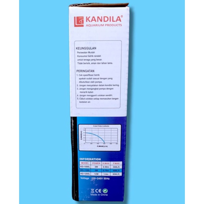 INTERNAL FILTER AQUARIUM KANDILA KD 1100L