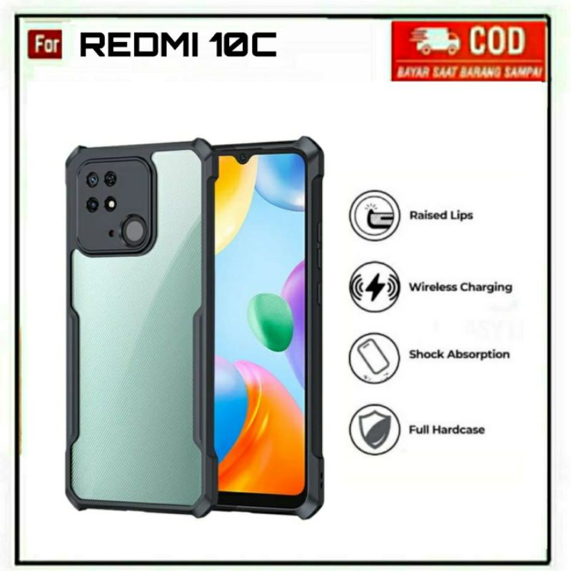 Case Redmi 10c 10A 9C SoftCase Fusion Shockproof Transparan Casing