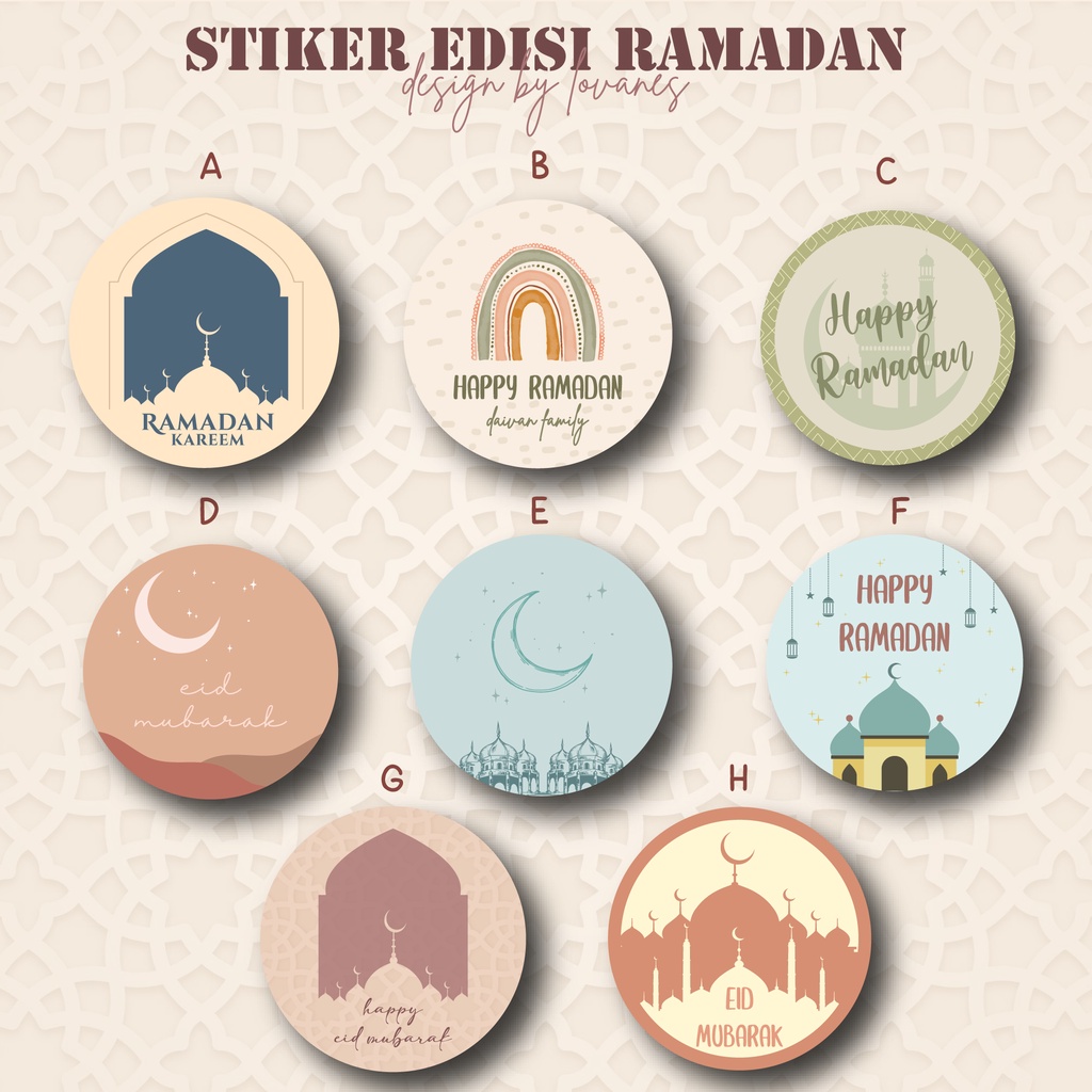 

Sticker Ramadhan Aesthetic / Ramadan Sticker / Sticker Bulat Spesial Lebaran / Idul Fitri / Eid / Ramadan Hampers / Stiker Segel Box