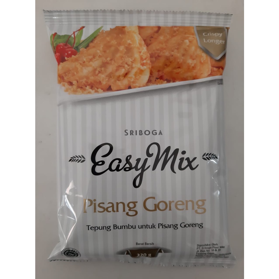 

Sriboga Easy Mix Tepung Bumbu Pisang Goreng 220g