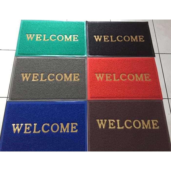 KESET WELCOME ANTI SLIP / KESET LANTAI / KESET KAKI / KESET MIE / KESET BIHUN 35 x 55 CM