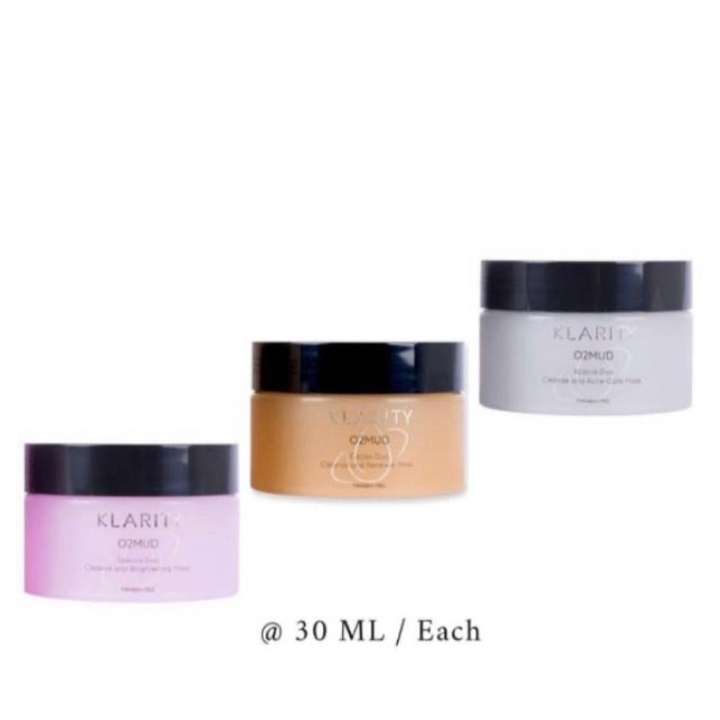 Klarity O2Mud Mask ukuran 30ml - Cacao