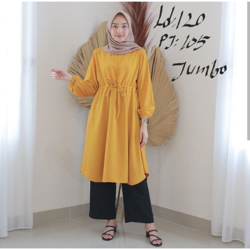 TUNIK JUMBO/BERTHA TUNIK/TUNIK MUSLIM/TUNIK HIJAB/TUNIK BIG SIZE/LD120/PJ105/REAL PICT/BUSUI&amp;BUMIL