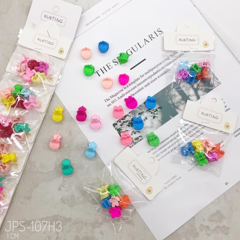 SHARON - JEPITAN JEPIT RAMBUT KECIL BENTUK BUNGA MAHKOTA RABBIT MICKEY - AKSESORIS JEPIT RAMBUT ANAK