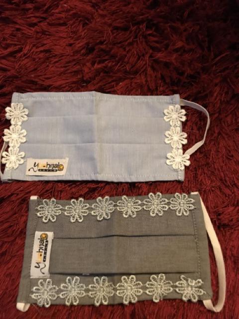Masker Yuahijab Renda Import Ada Tempat Tisu