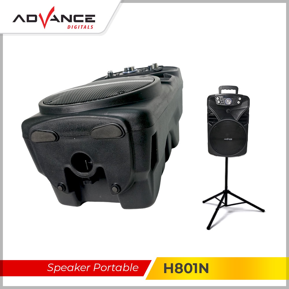 【READY STOCK】Advance H801N Speaker Bluetooth Portable 8 Inch / FREE Bluetooth MIC / Garansi Resmi 1 tahun