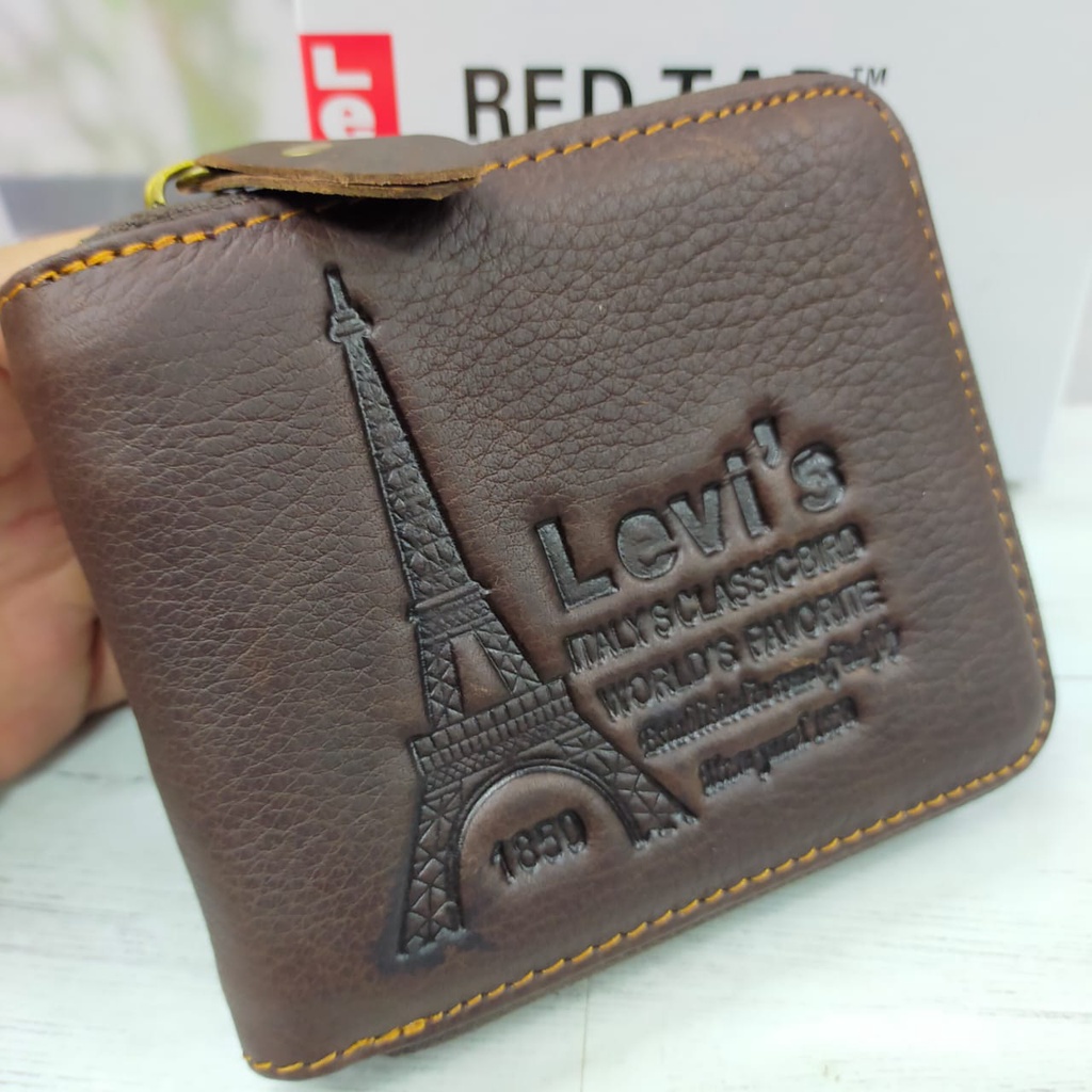 DOMPET KULIT ASLI RESLETING KELILING