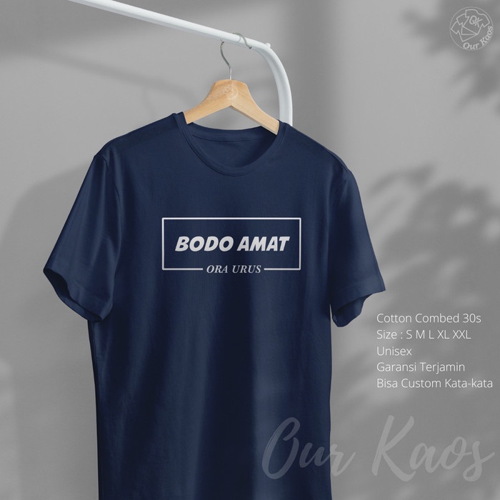KAOS DISTRO PRIA KATA KATA TULISAN JAWA BODO AMAT MURAH LUCU KEREN TERLARIS