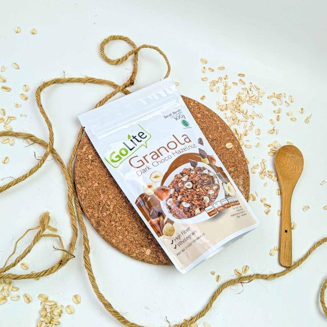

Harap Baca Deskripsi Sebelum Order Golite Granola Dark Choco Hazelnut 100 Gr