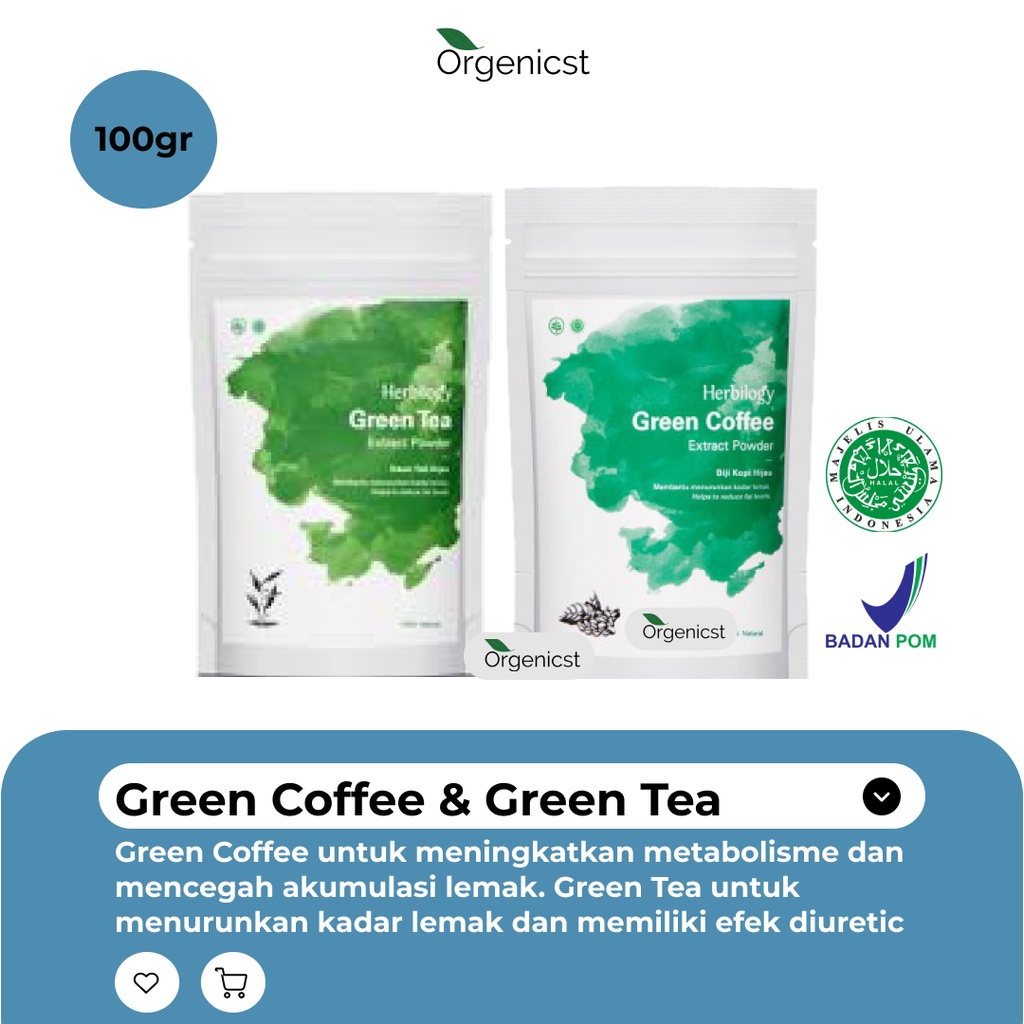 

Herbilogy green tea & coffee - minuman diet pelangsing / langsing penurun berat badan cepat dan ampuh terbukti dan aman herbal alami 100% pelancar bab dewasa kurus pengecil perut buncit pengurus badan untuk wanita cewek original bpom - herbiology