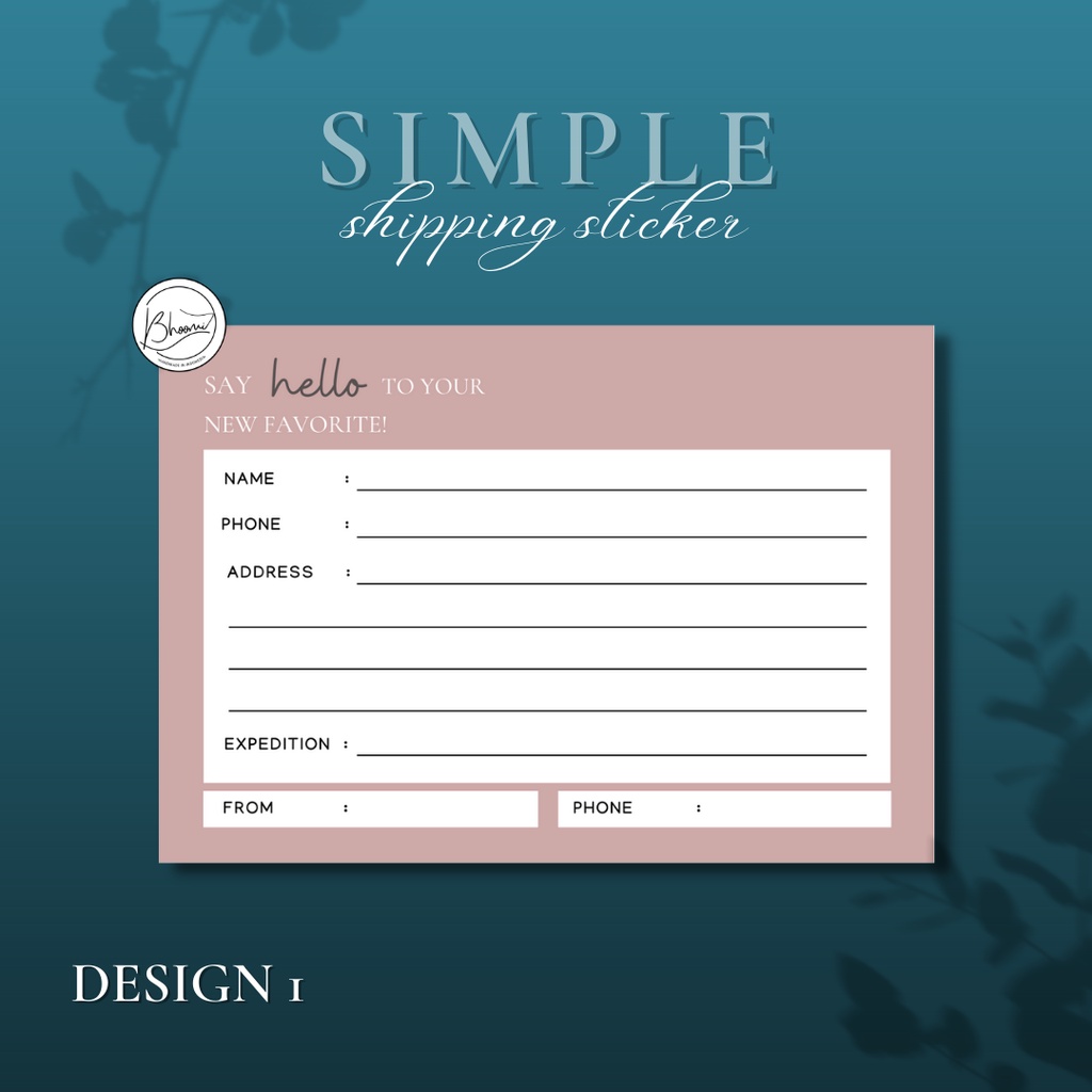 

STICKER PENGIRIMAN SIMPLE (12PCS/SET) -LABEL PENGIRIMAN-SHIPPING STICKER-STICKER OLSHOP