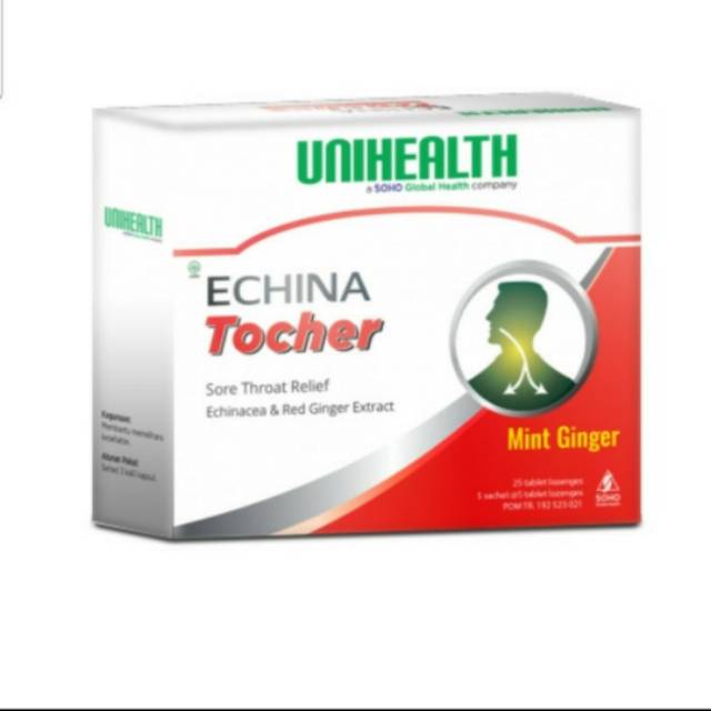 ECHINA Tocher Obat Batuk Tenggorokan Jahe By Unihealth SOHO Global Health
