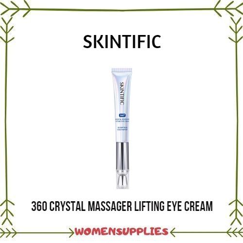 BPOM SKINTIFIC 360 Crystal Massager Lifting Eye Cream / Skintific Eye Cream Krim Mata Panda