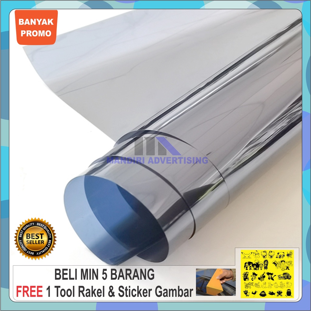 Kacafilm Oneway biru anti silau, kaca film sparta biru Tolak panas, kacafilm silver Blue, kacafilm c