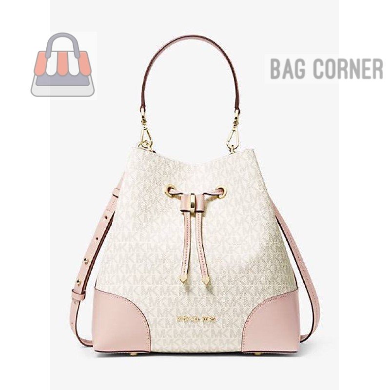 BagCorner - [ORIGINAL 100%] Michael Kors Mercer Bucket Bag Logo Medium/MK Shoulder Bag/MK Woman Bag 