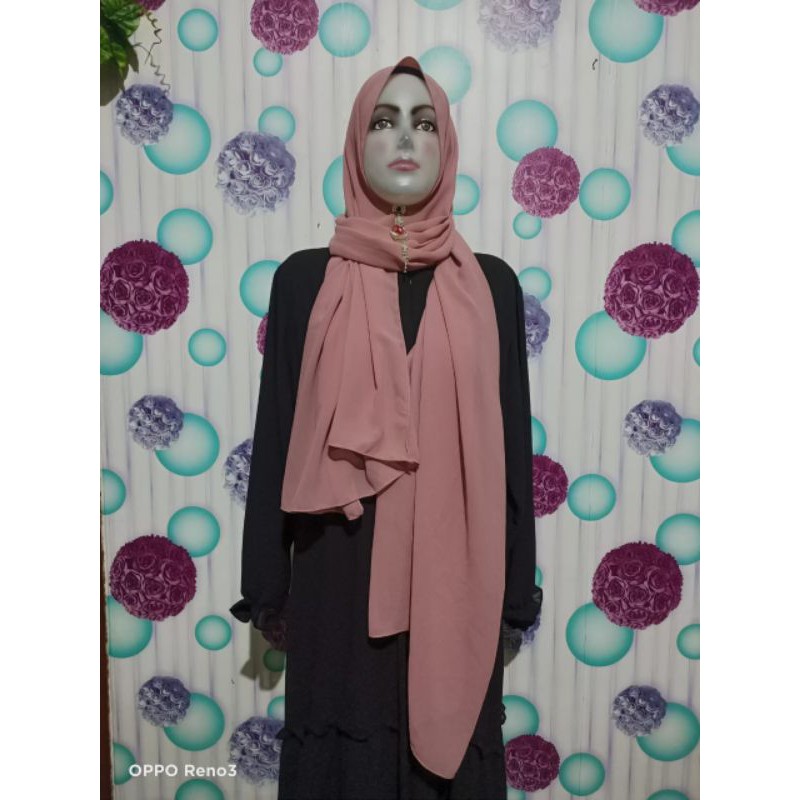 Hijab Pasmina Ceruty Babydoll / Kerudung Pasmina