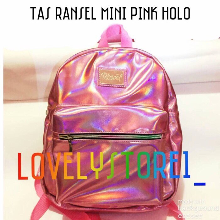 Ransel Hologram Mini Pink hologram
