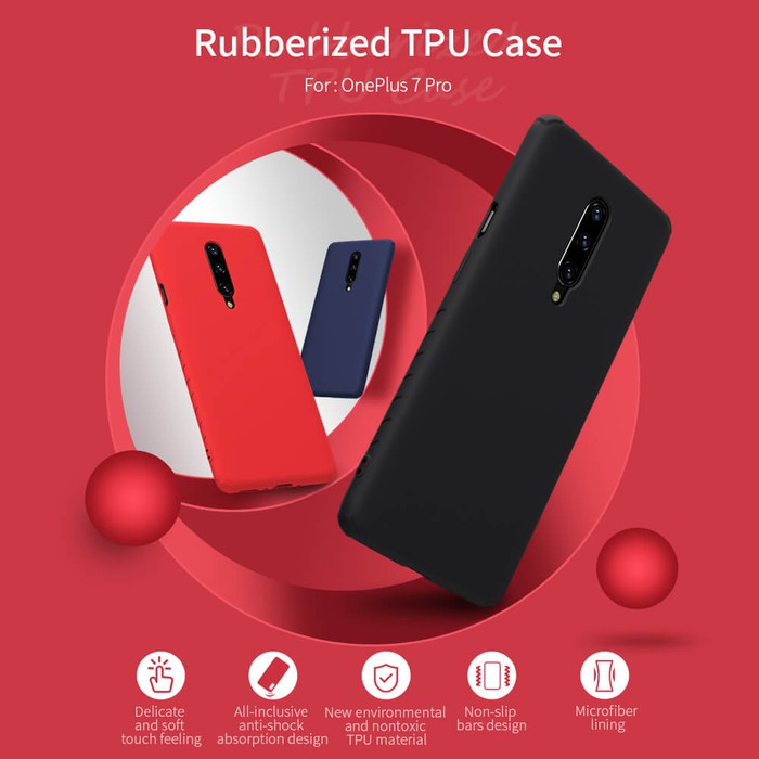 NILLKIN Rubber Wrapped Protective Cover Case oneplus 7 pro