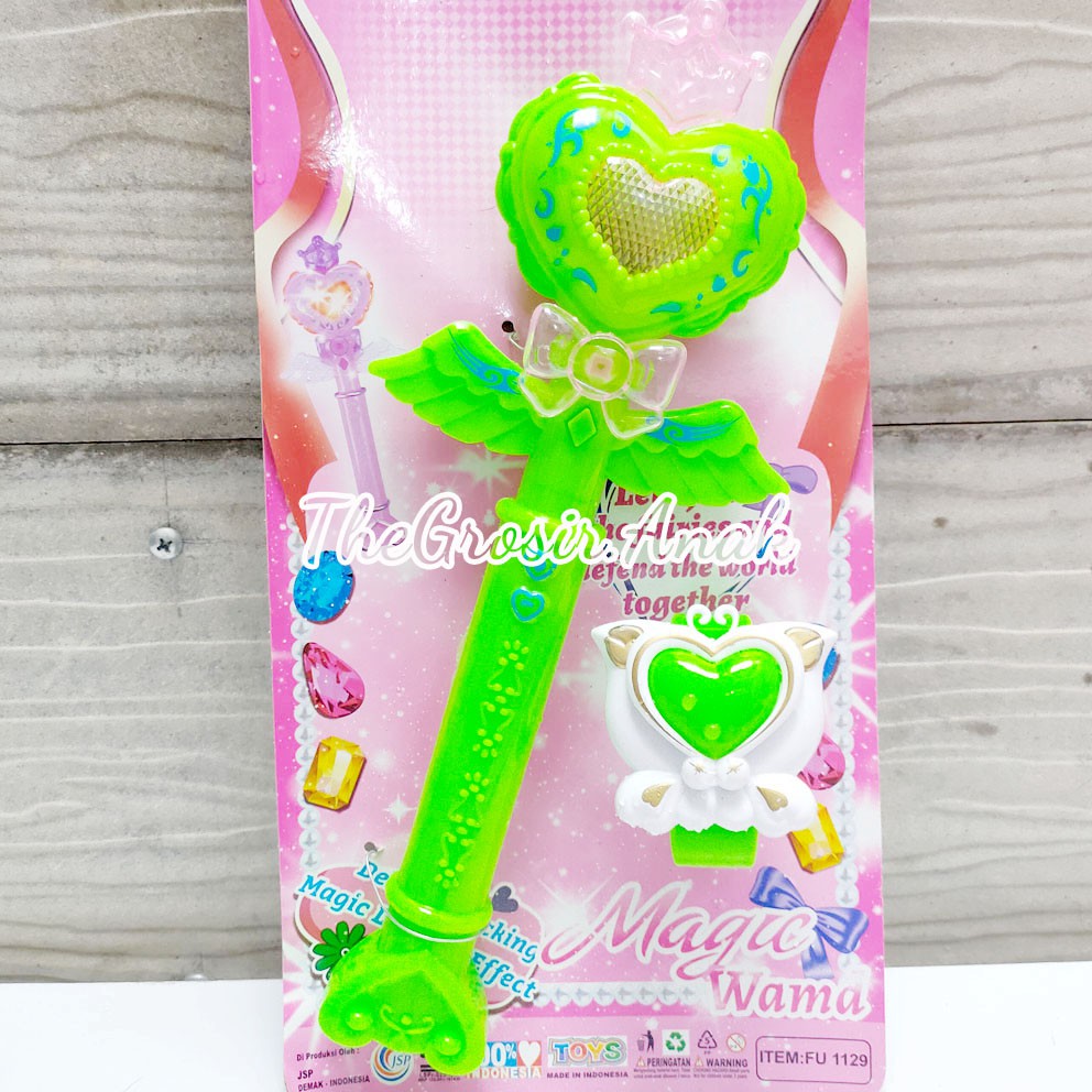 Princess Magic Wand Mainan Tongkat Gelang Peri Fairy Lampu Suara